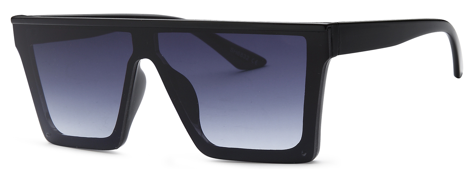 SH6832 - Square Fashion Sunglasses - tortoise-frame-gradient-smoke-lens